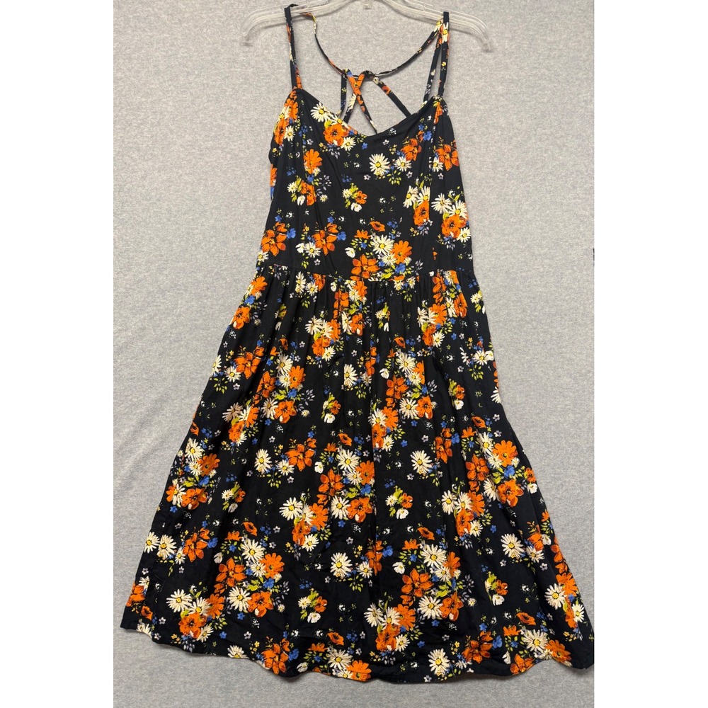 Long Tall Sally Womens Floral Midi Sundress Sz 10